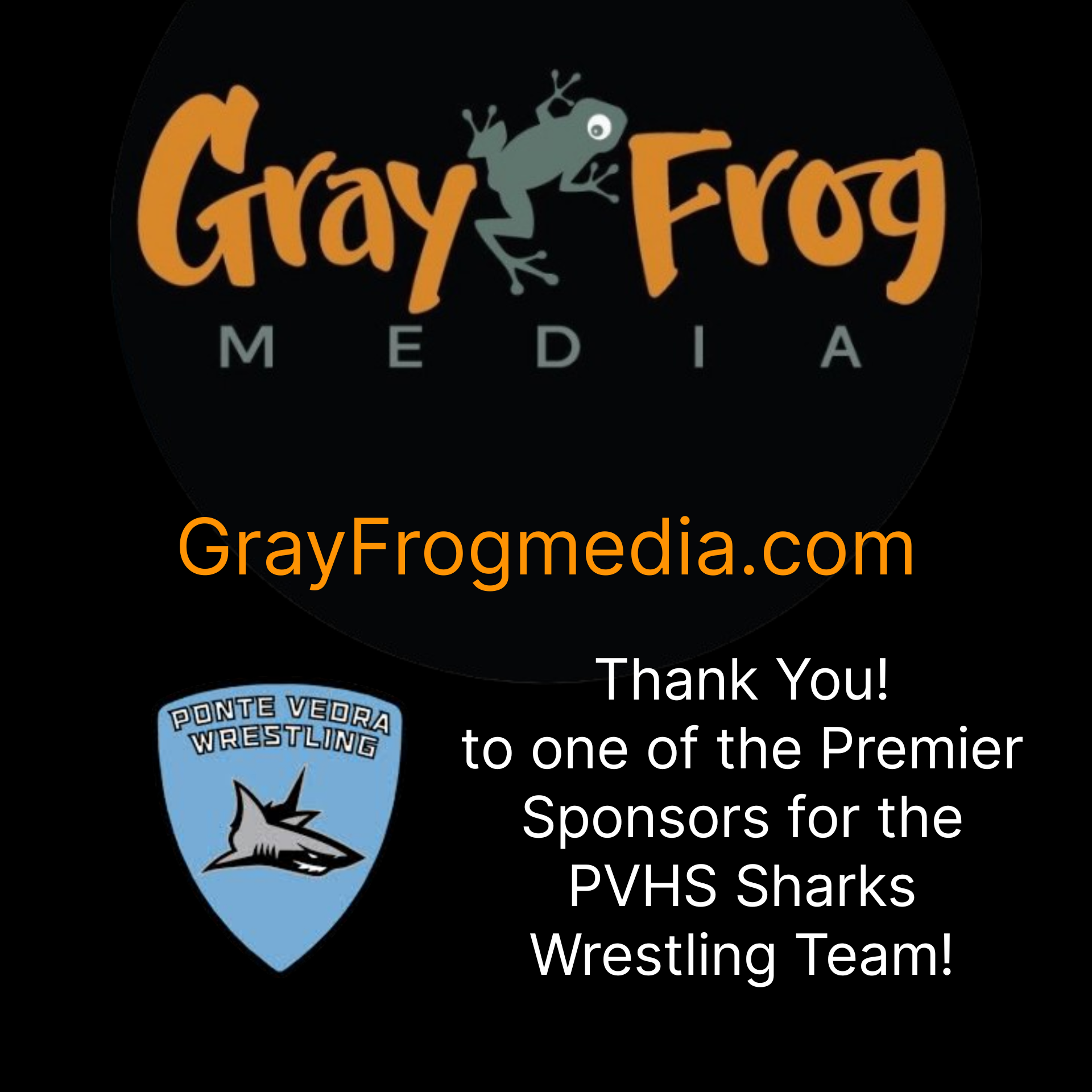 Gray Frog Media - Sponsor of the Ponte Vedra High School Wrestling Team